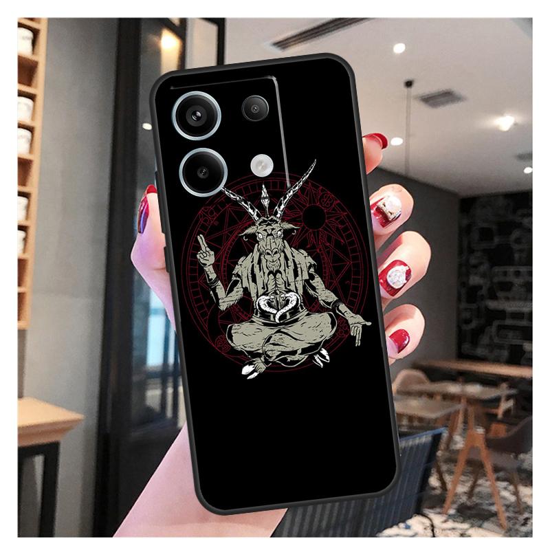 Pentagram Baphomet Satan Case For Xiaomi Redmi Note 13 12 11 9 10 Pro 9S 10S 11S 12S Redmi 13 12 10C 12C 13C Coque