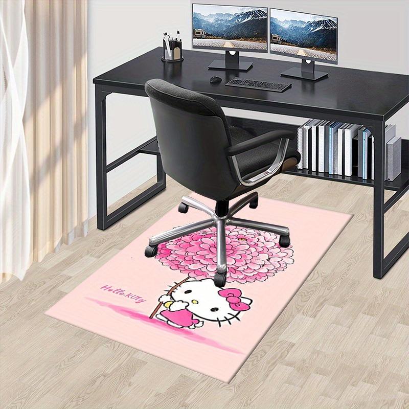 Sanrio Hello Kitty, Розовый Цветок, Милый ПерсонажМягкий Толстый Ковер с Рисунком, Нескользящий Коврик для Прихожей, Ванной, Гостиной, Спальни, Прачечной 60cm by 90cm