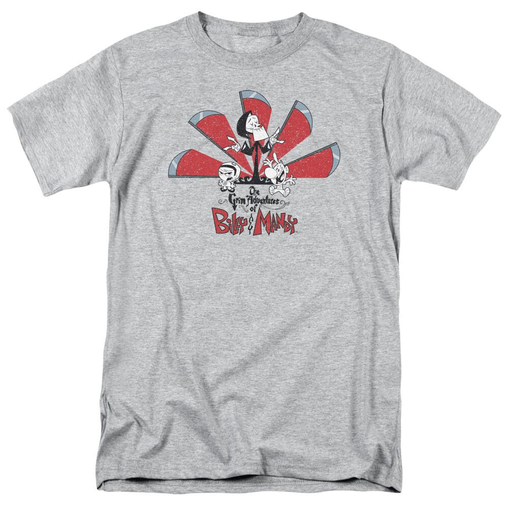 Grim Adventures of Billy Mandy Grim Adventures T Shirt Mens Licensed Toon Gray M