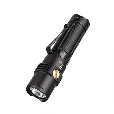 Trustfire EDC Magnetische Militär 3300 362M IP68 Staubdicht und Handliche Taschenlampe mit Magnetischem 1m Fall Batteriestandsanzeige Schwarz Clip Ideal für Power Nacht