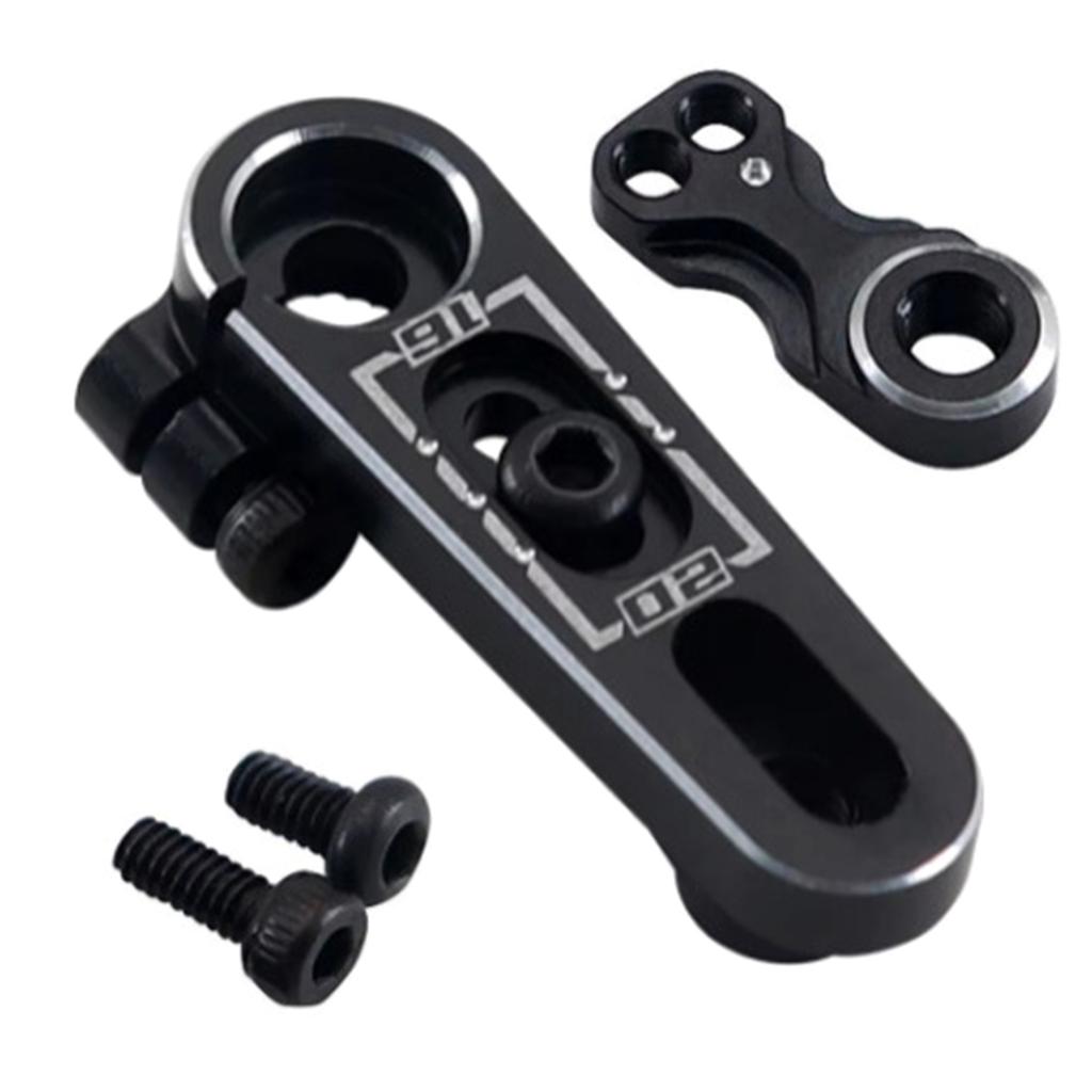 Aluminum Alloy Remote Control Steering Servo Arm for 1/10 Crawler Climbing Car Double Hole 25T Servo Arm 15.5-20mm