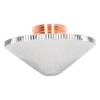 Laser Nozzle Double Layer 1.0mm Aperture Chrome Plated Copper Cutter Head for Replacement