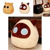 Cute Black Cat Dumpling Pillow Plush Toy Stuffed Animal Doll