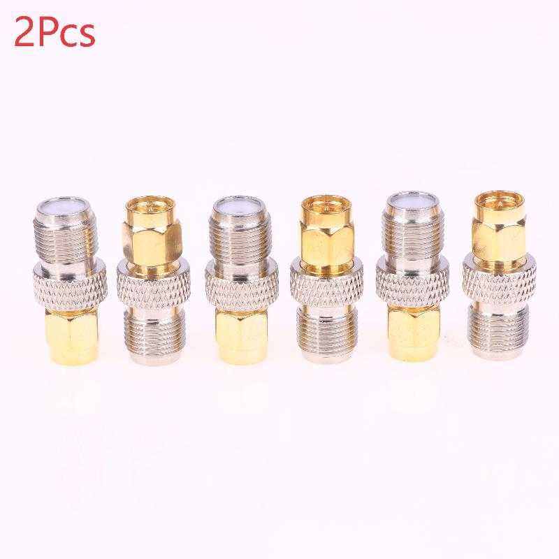 2Pcs/Group Sma Male Turn F Female Copper Rf Conversion Head Smaj/Fk Sma Internal Thread Inner Needle Turn F External Thread Inn