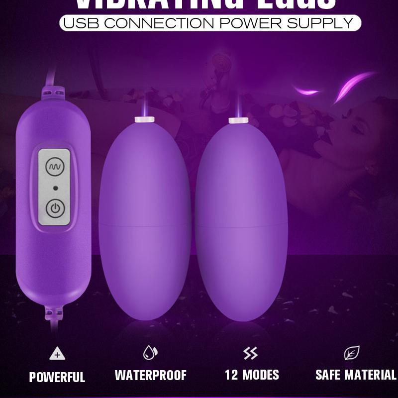 Sursă de alimentare USB Ou vibrator pentru femei Jucării sexuale pentru adulți Vibrator clitoridien Gspot Bile vaginale Preludiu masaj pentru orgasm