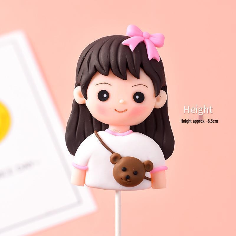 Qixi Festival Couple Teddy Bear Plush Surprise Box Cake