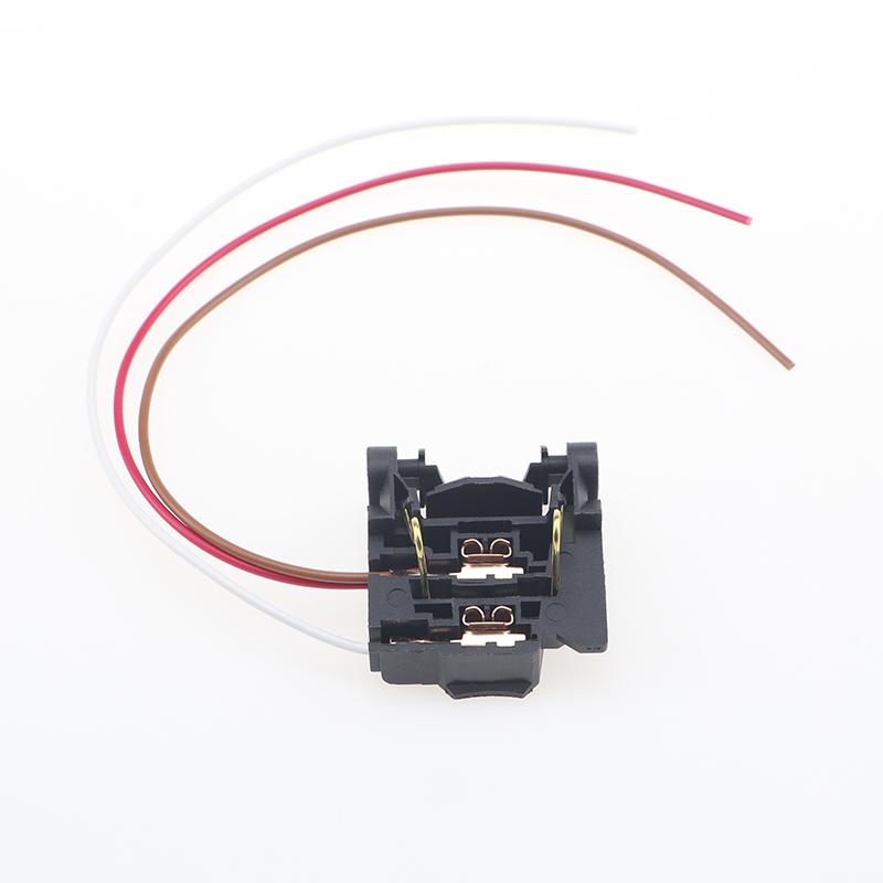 1Pcs H7 Headlight Base Bulb Socket Lamp Holder With Cable For Ford Mondeo Escort Focus MK2 MK3 Car Light Connector Accessories