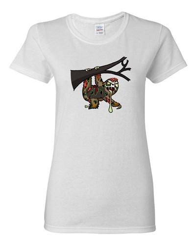 Ladies Zombie Sloth Undead Monster Animal Horror Apocalypse DT T-Shirt Tee Unisex T-Shirt S