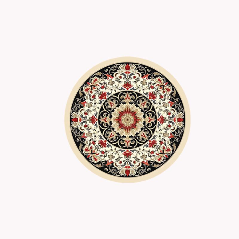 Vintage Floral Table Coasters Set Of Four Waterproof Rubber Kitchen Decor For Home Dining