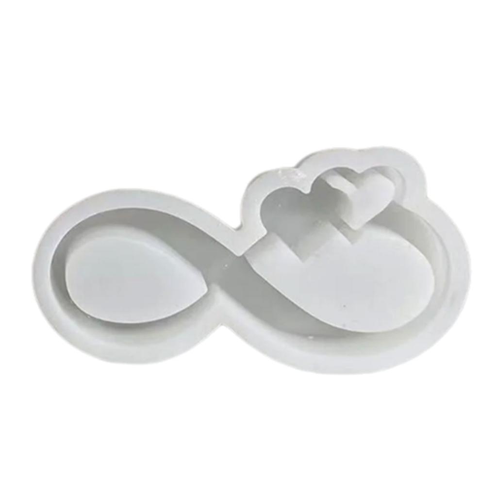 Liebe Schleife Kerzenformen Herz Schleife Resinformen zum Herstellen von Kerzen Seife Schokolade Mousses Fondant Dekorationen