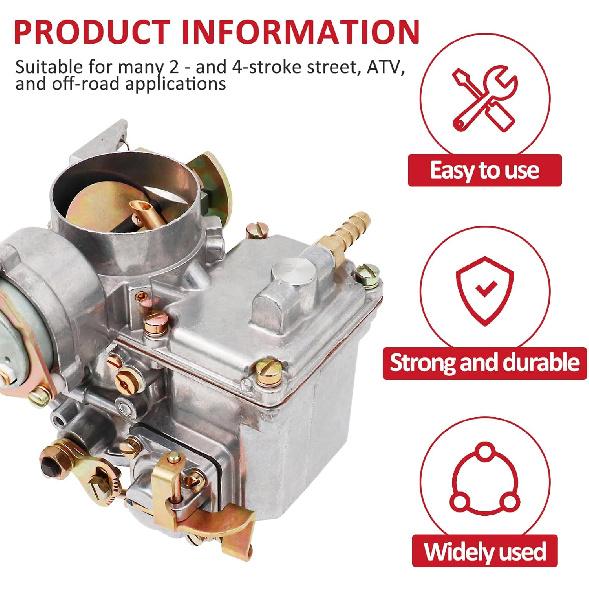 20pcs M5 Carb Main Jets Idle Jet Kit for Dellorto PHBG AD/DS Carburetor, 55#-195# Thread 5x8mm Main Jets, 32#-55# Thread 6x28mm Pilot Jets Compatible