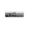 QR1 Alloy Car Rear Trunk Emblem Body Side Stickers for m1 Quattro ABT Logo A3 A4 A5 A6 A7 A8 Badge Decal Refitting Accessories