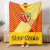 Name Custom RC Lens Print Flannel Blanket High Quality Warm Comfortable Cover for All Seasons Perfect for Gifts Home Decor
