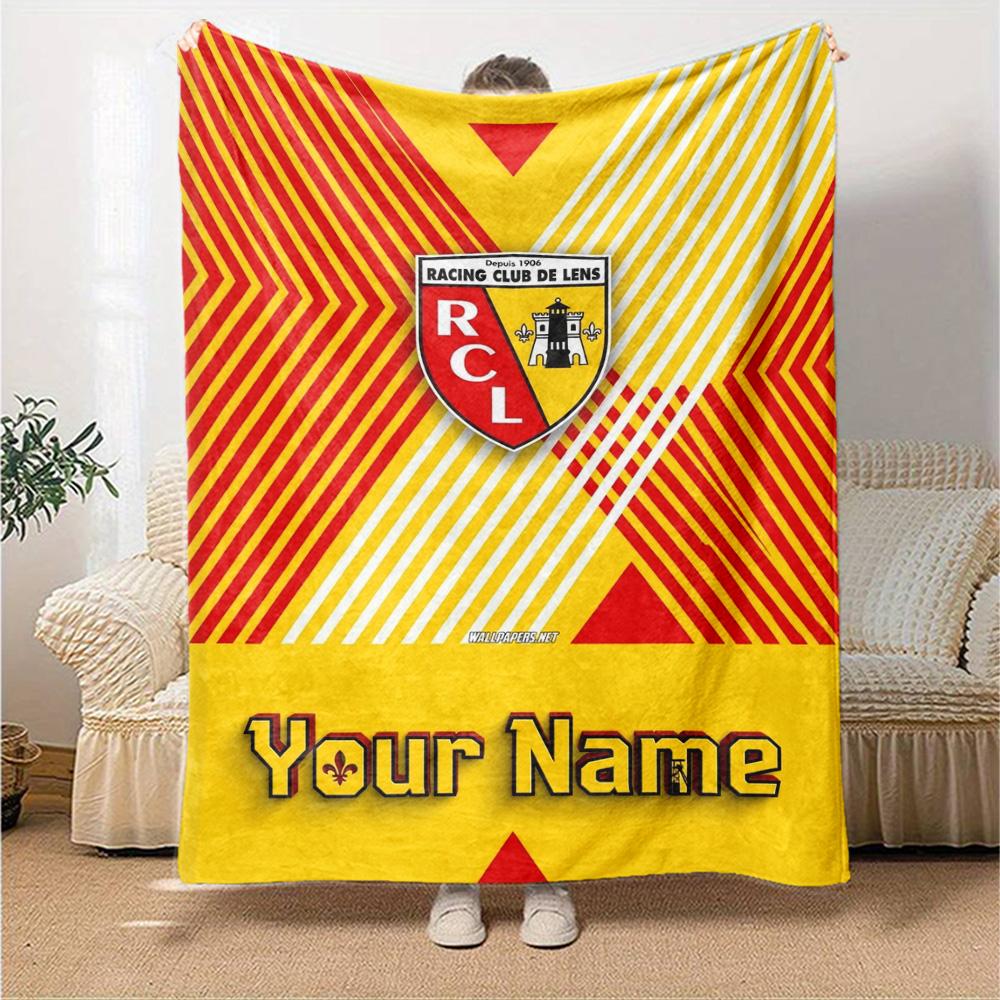 Name Custom RC Lens Print Flannel Blanket High Quality Warm Comfortable Cover for All Seasons Perfect for Gifts Home Decor