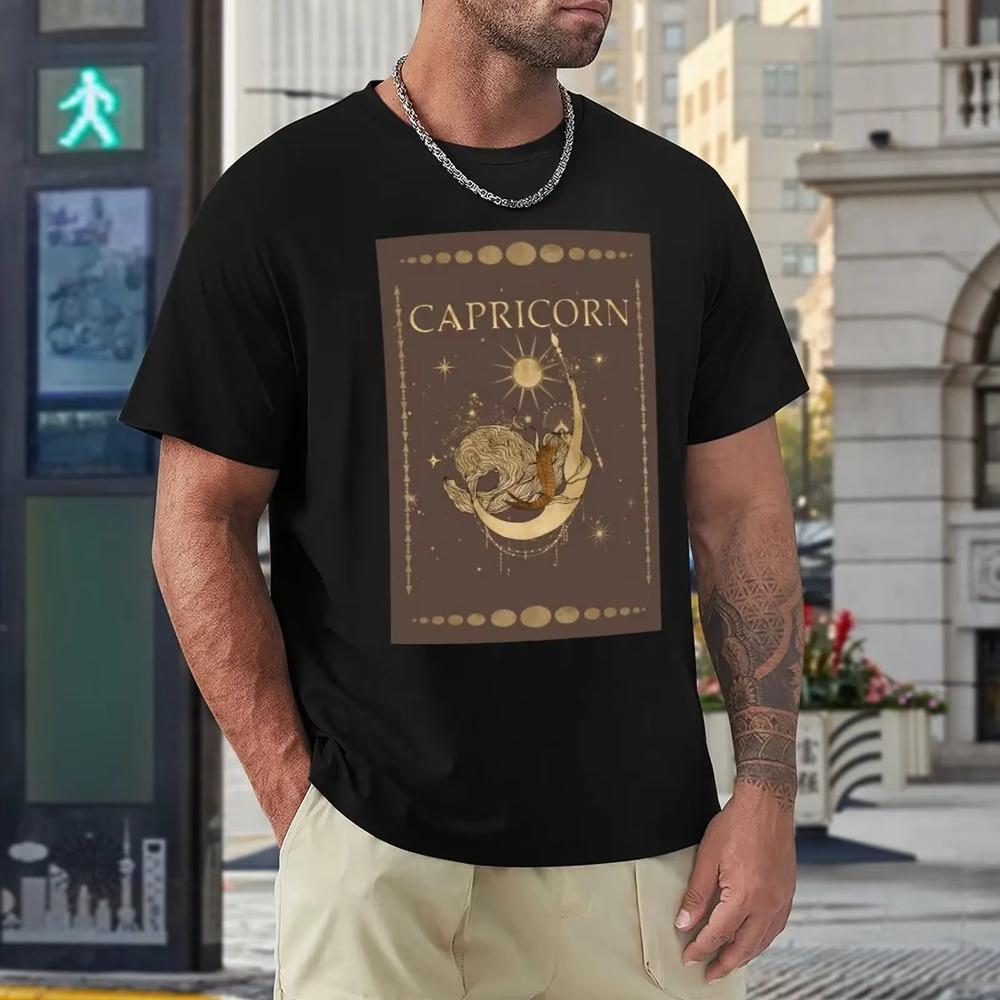 Capricorn Twelve Constellation (6) Harajuku T-shirt Sport Top Tee Graphic Vintage Humor Graphic Leisure Eur Size