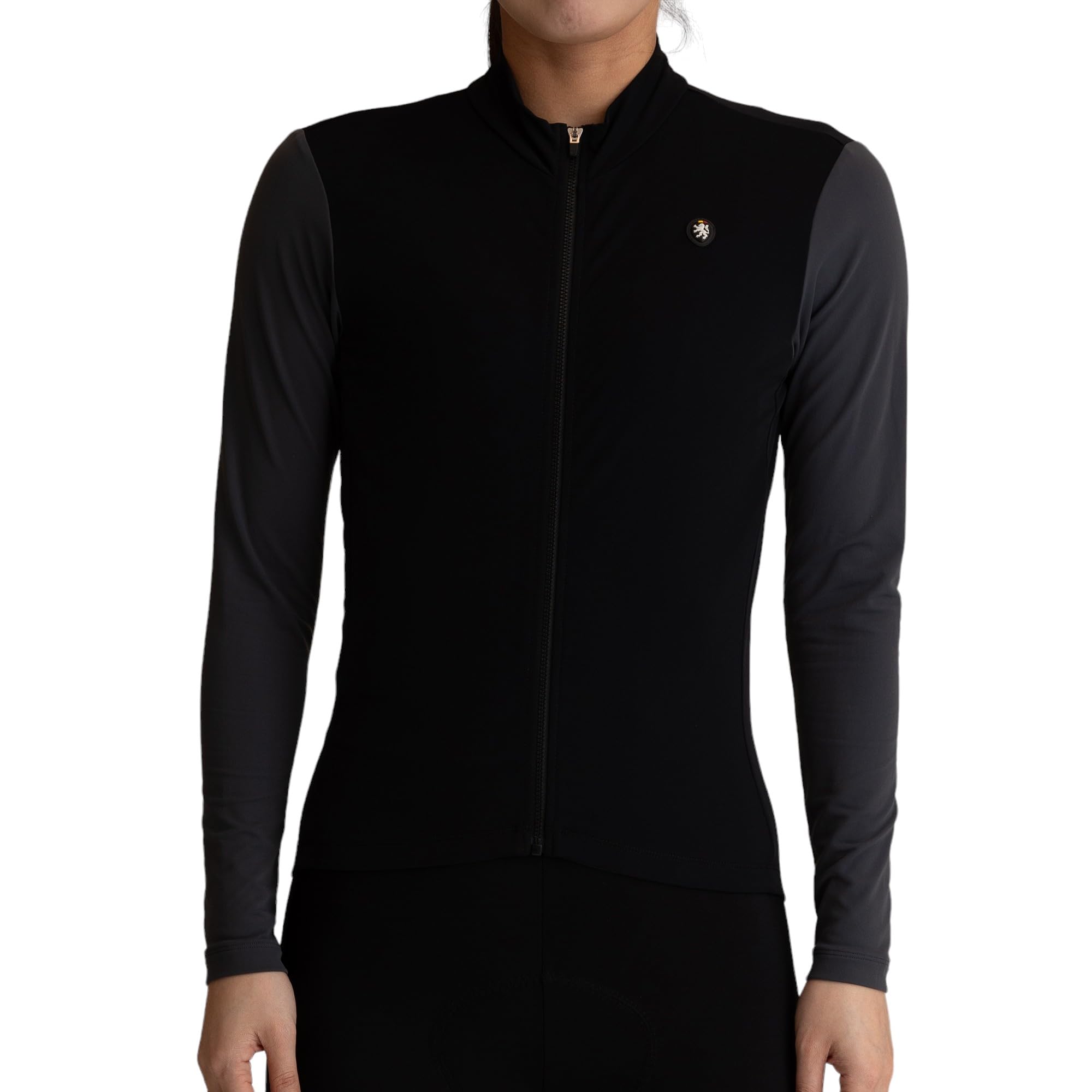 

Lion de Capelmuur Cycling Smooth Warm Size XS Jersey, Autumn/Winter [10°C-15°C], Jersey, Black, чёрный