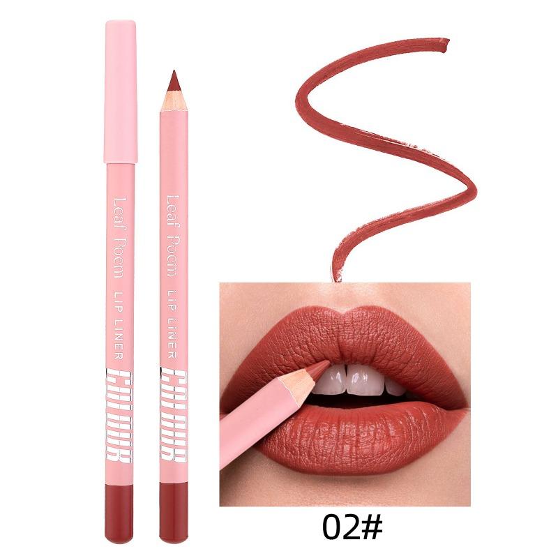 12Color Matte Lipliner Pencil Waterproof Plumping Stain Lipstick Natural Nude Pink Lip Liner Pro Outline The Lips Contour Makeup