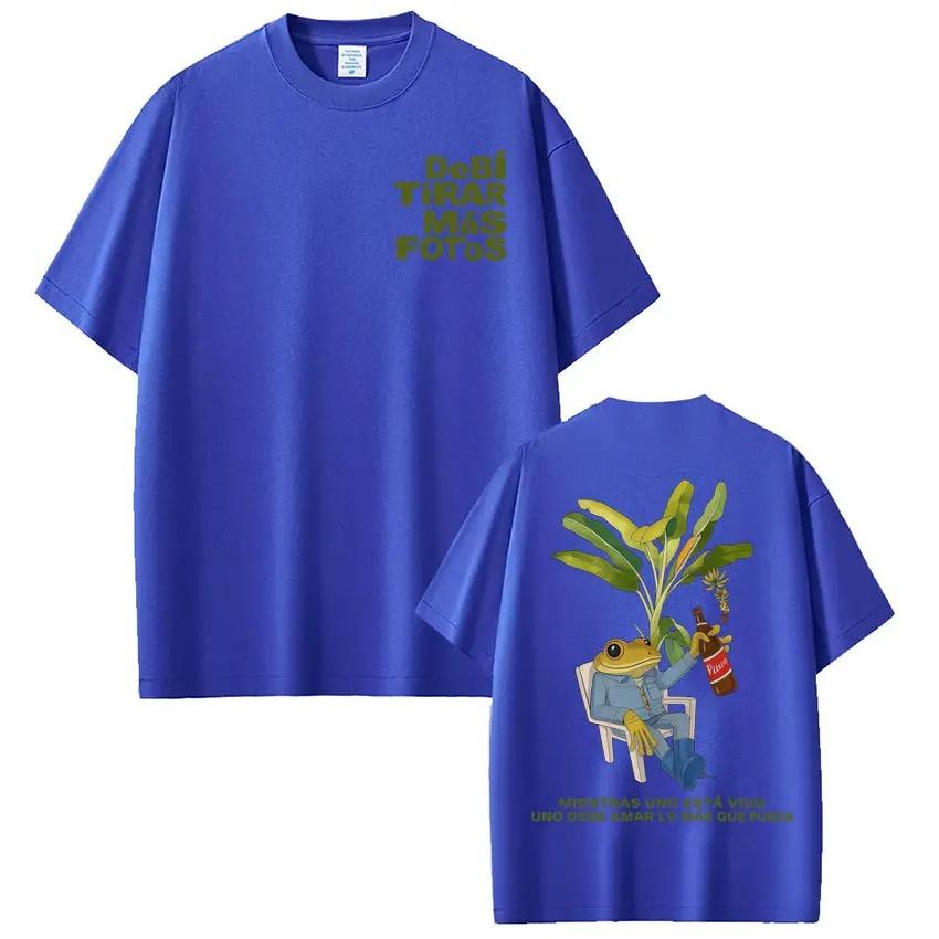 Rapper Bad Bunny T-shirt Debi Tirar Mas Fotos DTMF World Tour T Shirts Men's Women Fashion Vintage Streetwear T-shirts