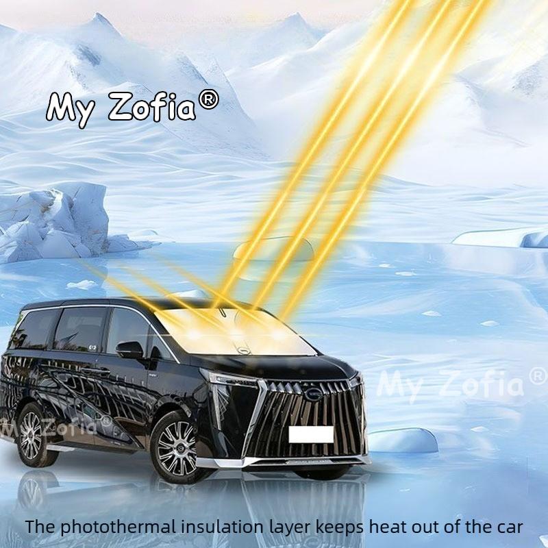 Car Windshield Sun Shade Insulation Protector Front Window Sunshade Auto Modification Accessories For GAC M8 PHEV 2025 2026