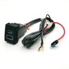 12V/24V Red LED Car Phone Charger USB QC3.0 Type C Port Charging Adapter Accessories Fit for Suzuki Jimny 2007-2015