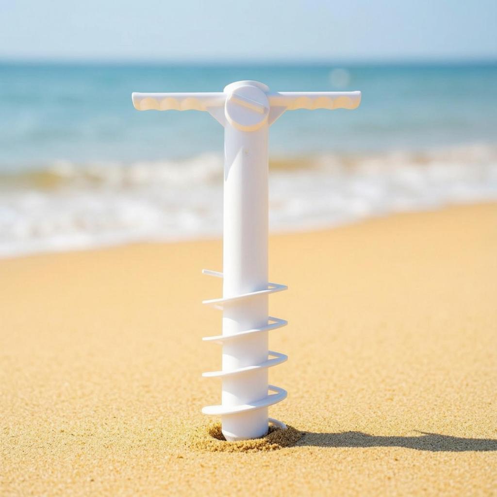 Umbrella Sand Anchor Windproof Holder with Handle No Insert for Garden