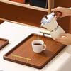 Vintage Bamboo Tea Tray Rectangular Breakfast Bread Plate Fruit Plate Serving Platter  Bathroom