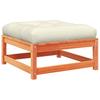 6 Piece Garden Sofa Set with Cushions Wax Brown Pine Wood