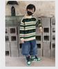 Boys' Thick Knitted Pullover Sweater, Half-High Neck, Autumn/Winter 2023 Collection