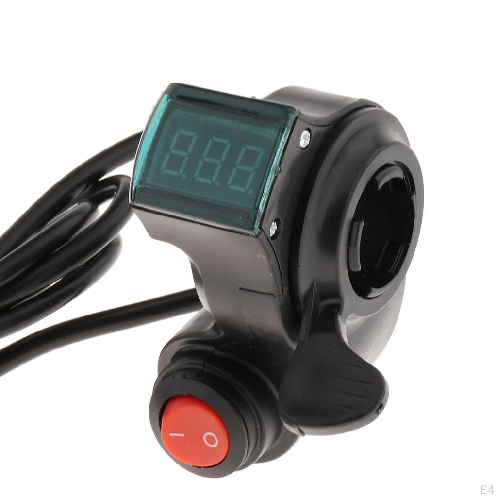 Battery Voltage Display Power Electric Bicycle Twist Throttle Accessory