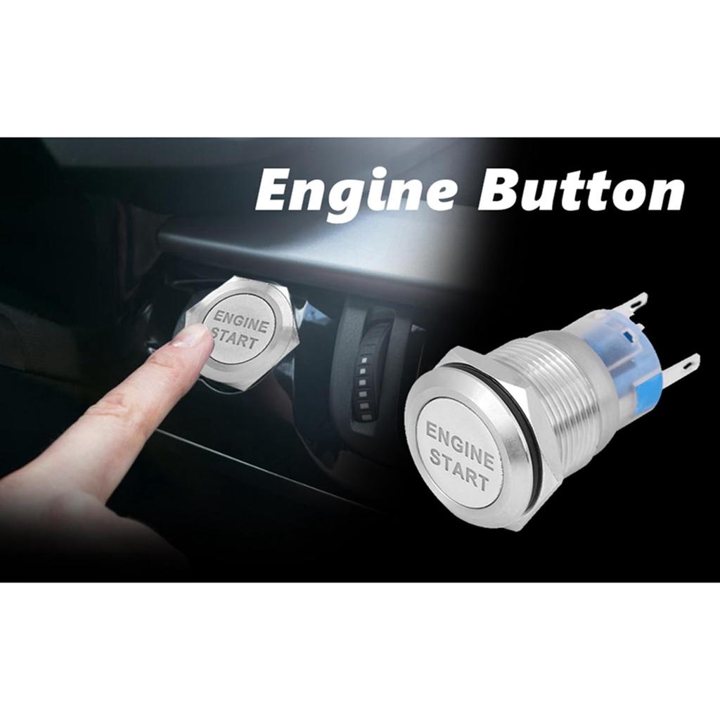 ZenithAur Car Engine Start Push Button Switch Zinc Alloy LED