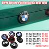 DSJW3 1Pcs 3D ABS Chrome Black Rear Trunk Badge Emblem With Base For BMW Blue and White Logo X5 E70 F15 X4 F26 X6 E71 F16 X3 F25
