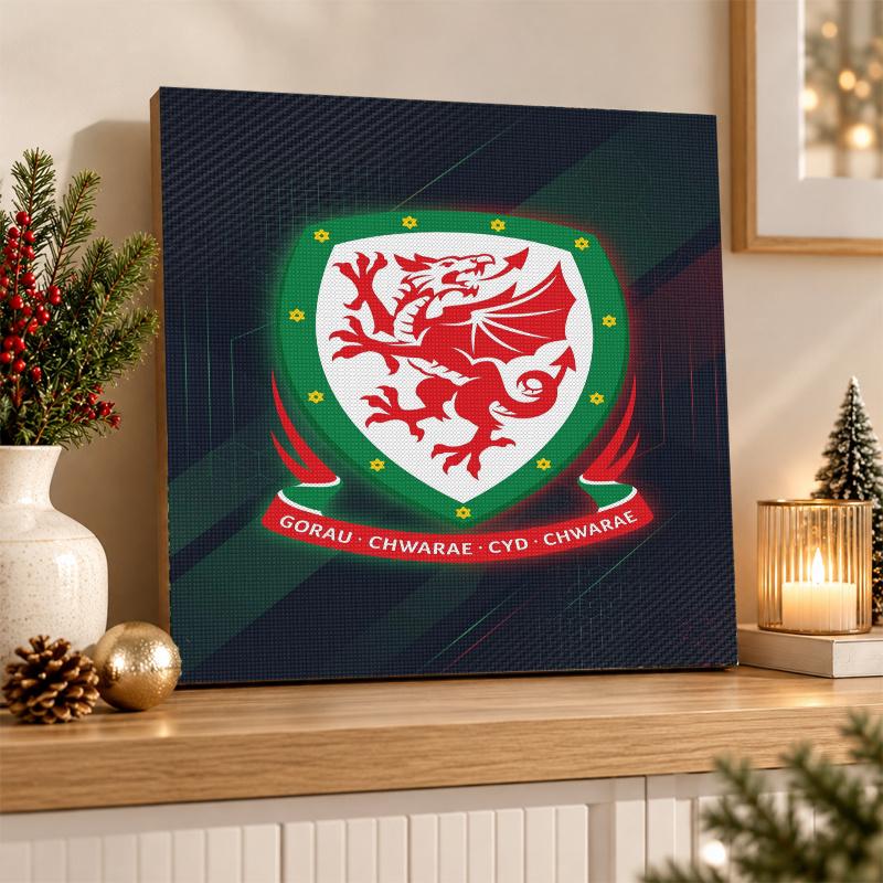 Wales Rugby Diamond Painting Kit 5D Full Drill DIY Diamond Mosaic Wall Art Home Decor