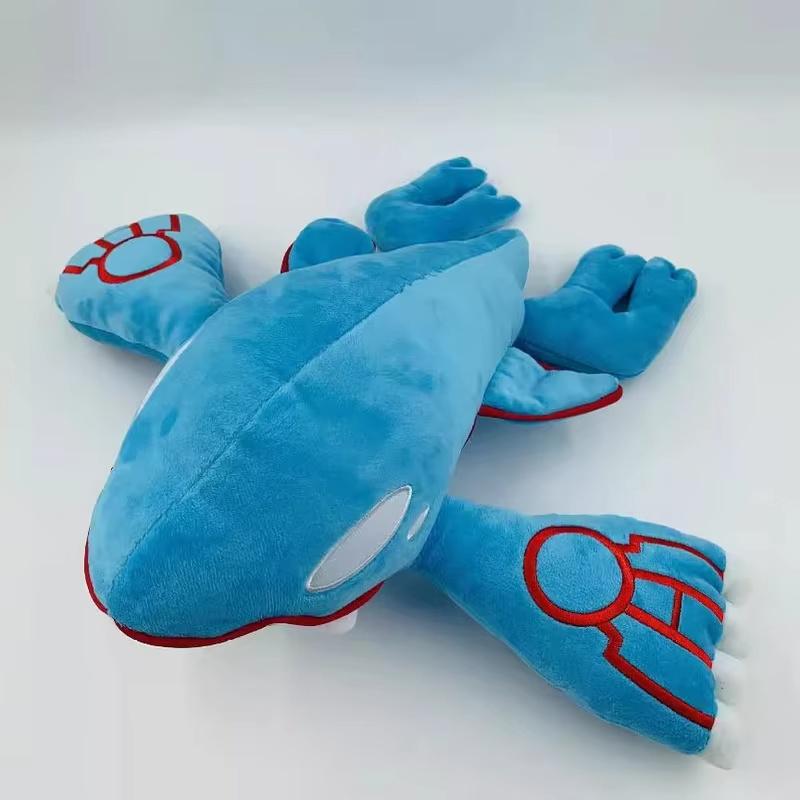 37Cm Kyogre Plush Toy Blue Legendary Water Beast Stuffed Animal Collectible Doll Soft Pillow Cushion Companion Doll Gift