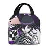Sac à lunch isotherme Anime Kokichi Ouma Danganronpa pour femmes enfants Boîtes alimentaires portables Boîte à lunch thermique Sac fourre-tout