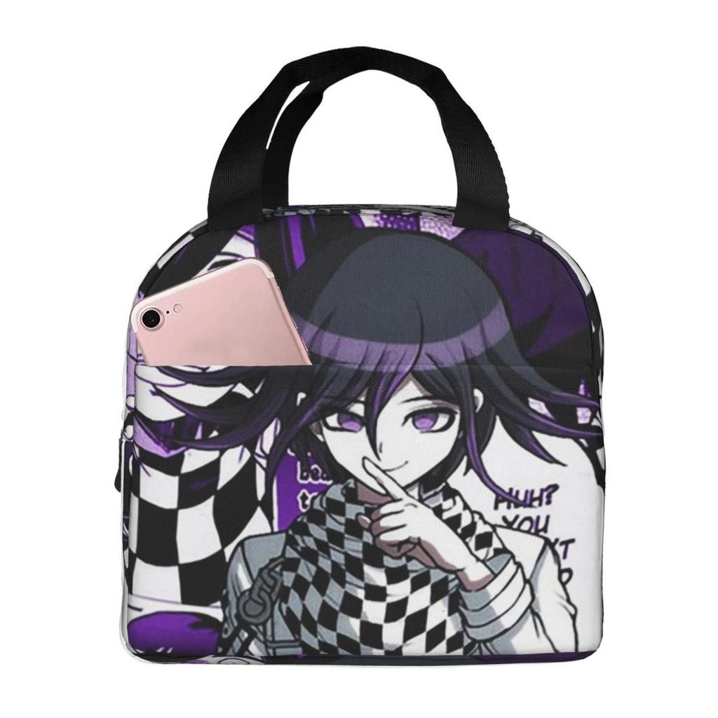 Sac à lunch isotherme Anime Kokichi Ouma Danganronpa pour femmes enfants Boîtes alimentaires portables Boîte à lunch thermique Sac fourre-tout