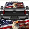 Decal USA American Flag Hawk Sticker Car Pickup Rear Window Windshield Graphic