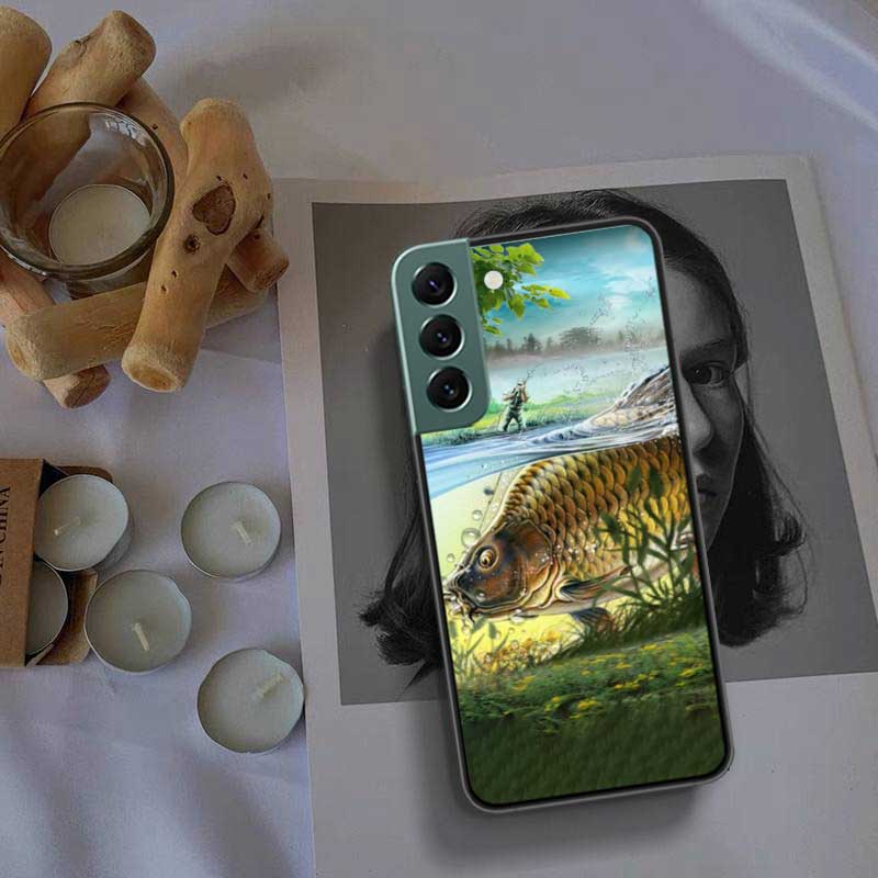 Carp Fishing Fish Phone Case For Samsung A15 A25 A35 A55 Galaxy A70S A50S A30S A30 A40 A71 A51 A41 A31 A21 A11 A01 A20S A10S A20