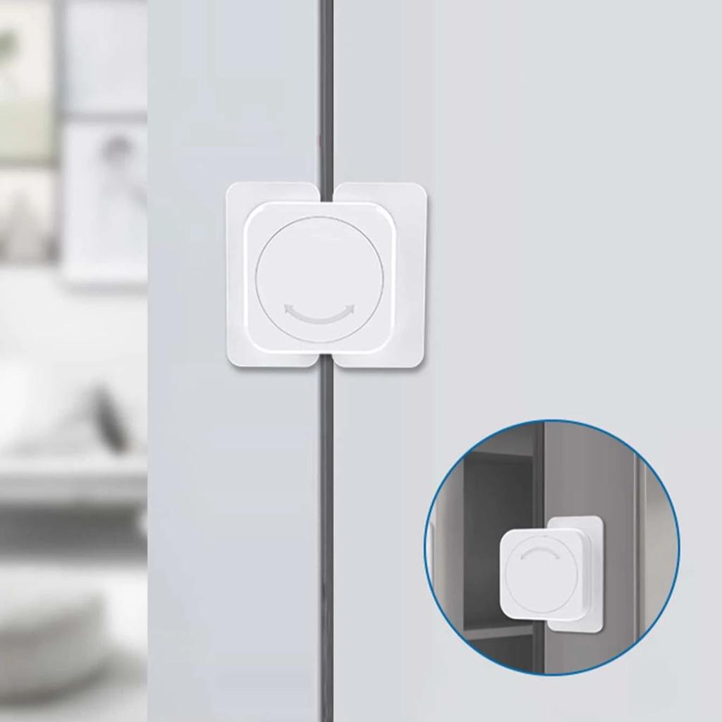 1pc- Safety Locks Refrigerator Door Lock Multi-function Baby Anti-Pinching Hand Home Cabinet Door Drawer Security Protector
