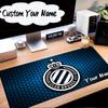 Custom Name Mouse Pad Golden Club Atletico Emblem Mouse Pad Desk Mat, Non-Slip Rubber Backer Pad For Computer Notebook Gaming Mouse Pad Birthday Gift