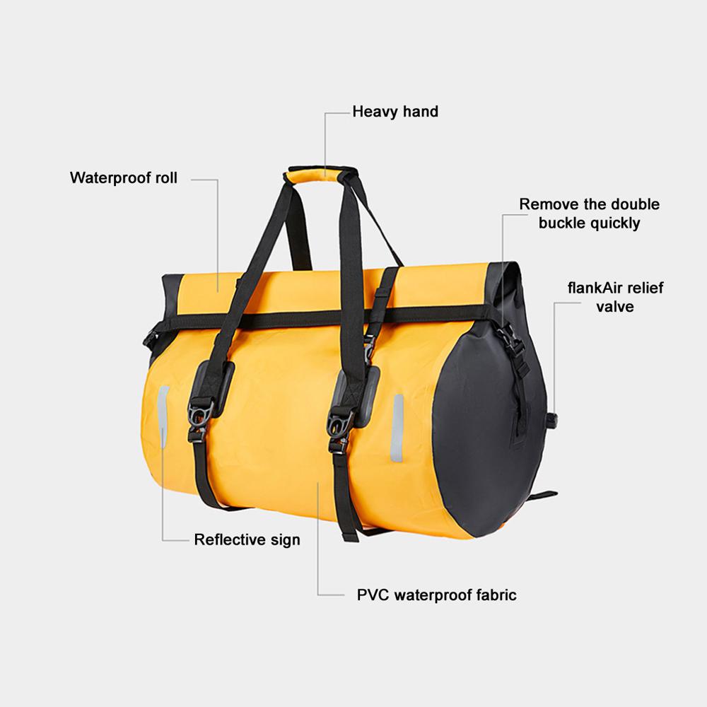 Borsa per sedile posteriore per moto impermeabile Borsa per moto di grande capacità Parte posteriore per moto universale