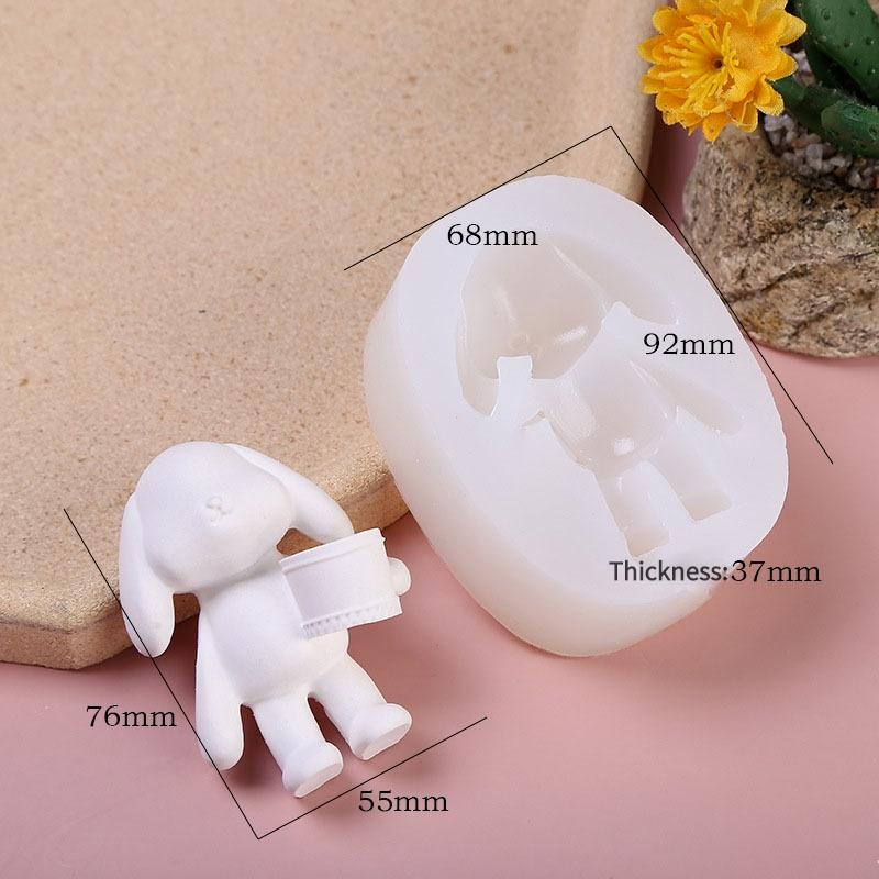 

1 шт. автомобильный ароматерапевтический гипсовый диффузор «сделай сам», камень, выпускное отверстие для воздуха, ведро, пластырь в форме кролика, силиконовая форма, форма для мыла, смоляная форма LM белый