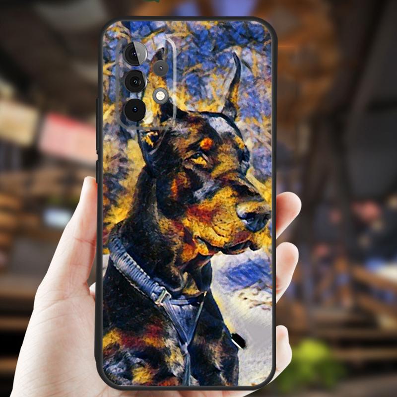 Dachshund Doberman Dog Case For Samsung Galaxy A26 A54 A14 A36 A16 A33 A56 A15 A55 A53 A35 A22 A32 A52 A34 A05 A06
