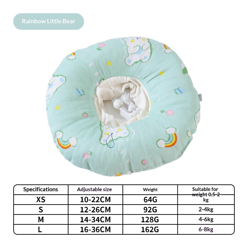 Sweet Donuts Cat Round Pillow Collar Pet Dog Neck Cone Recovery Collar For Anti-Bite Lick Surgery Cat Accessories Pet Collars