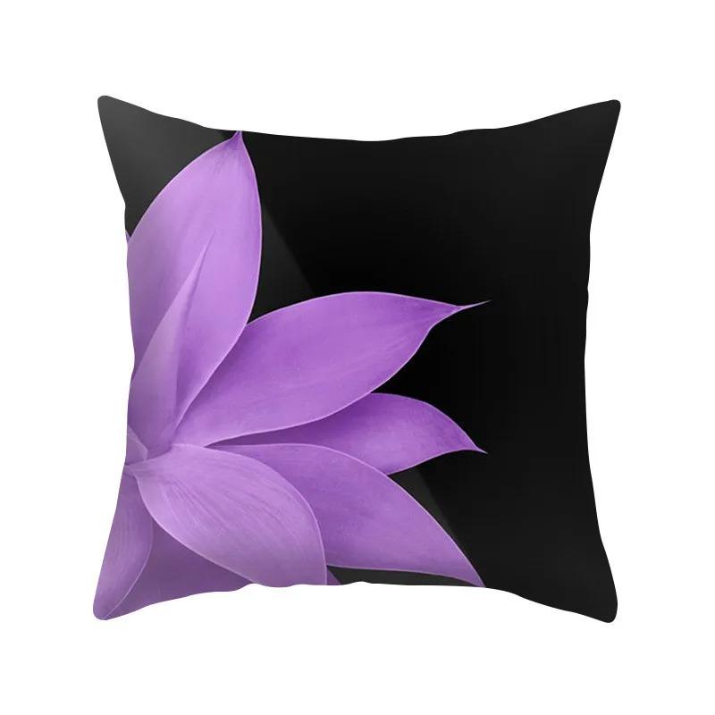 Purple Style Pillowcase Living Room Office Home Pillowcase Car Ornaments