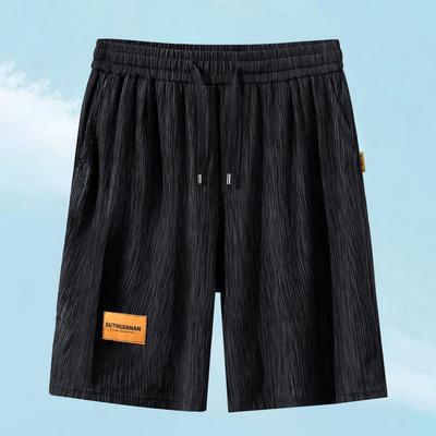 Übergröße 4XL-10XL Sommer Schwarz Oversize Shorts Herren Kleidung Elastischer Bund Freizeitshorts