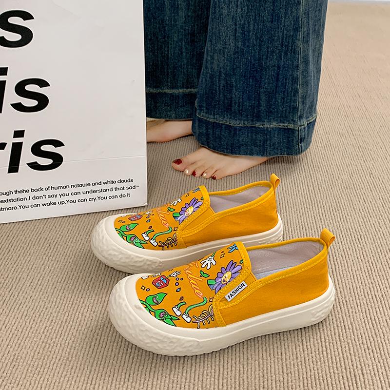 CRLAYDK Retro Women's Penny Printed Loafers Classic Driving Moccasins Casual Slip On Comfort Ladies Walking Flats Shoes