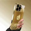 Husă de telefon de lux aurie Piele de oaie mică pentru pentru iphone 17 pro max pentru iPhone 17 16 15 14 13 12pm Pro Plus