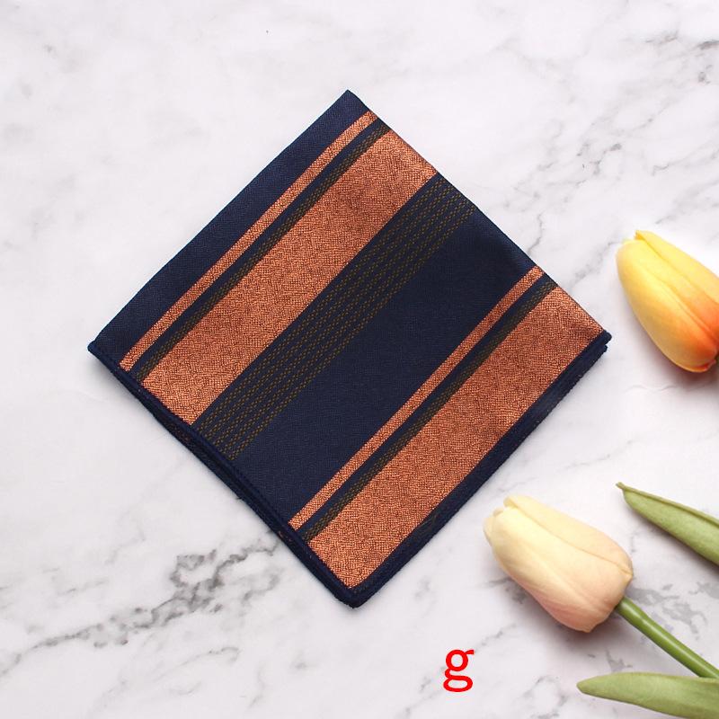 Men'S Dress Business Wedding Suit Pocket Towel Striped Flower Chest Towel Handkerchief Banquet Small Square Towel