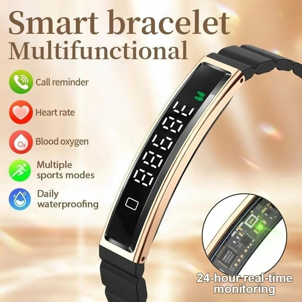 SACOSDING Smart Bracelet Fitness Tracker 24H Sleep Tracker All-Day Continuous Heart Rate Monitor Step Counting Sport Smart Watch Band