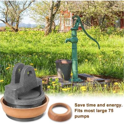 Hand Pump Piston Assembly With Synthetic Leather Seal Solid Replacements Part For Type 75 Water Pumps Efficient